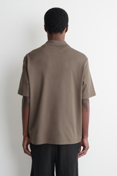 COS インターロックコットンポロシャツ