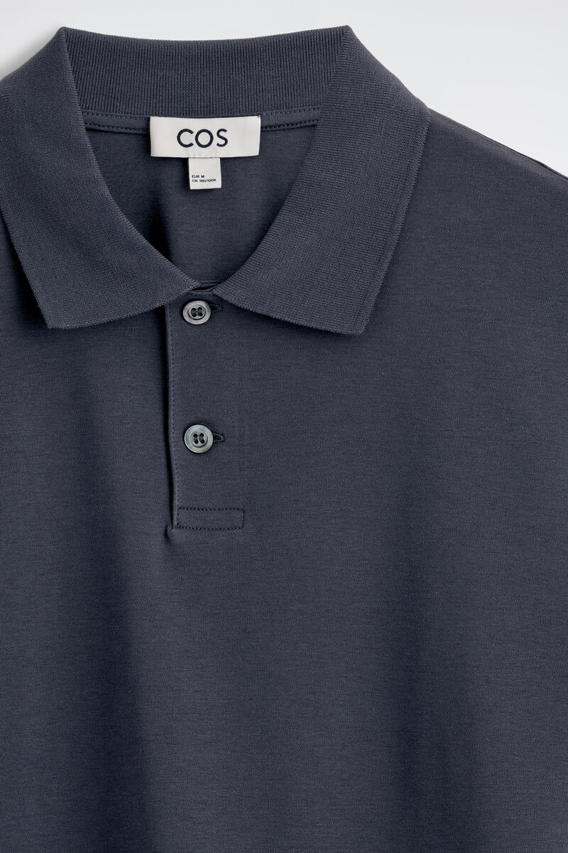 COS インターロックコットンポロシャツ