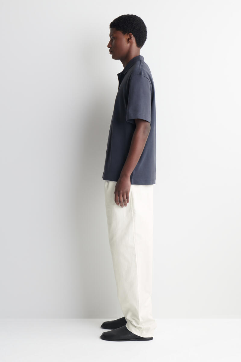 COS インターロックコットンポロシャツ