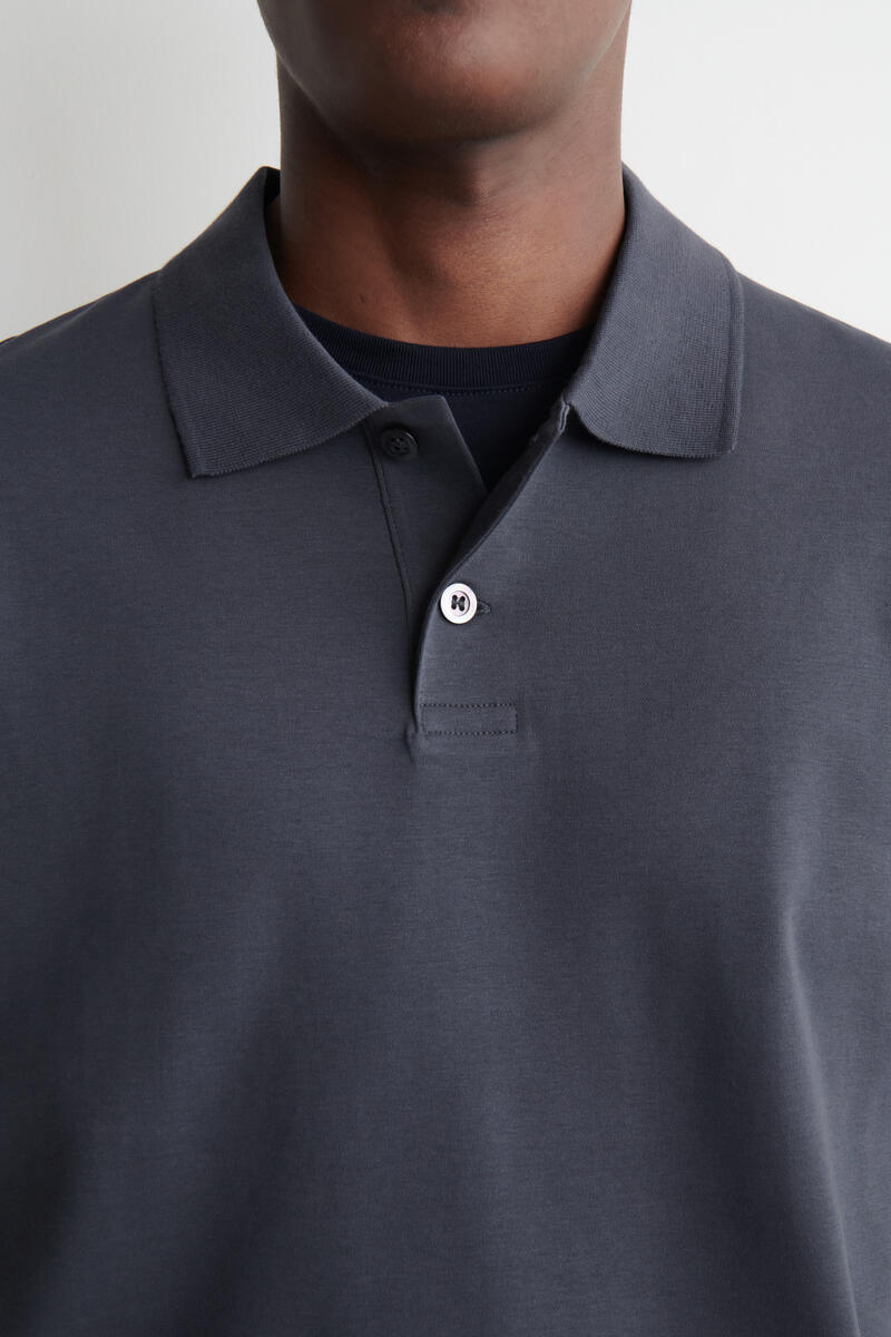 COS インターロックコットンポロシャツ