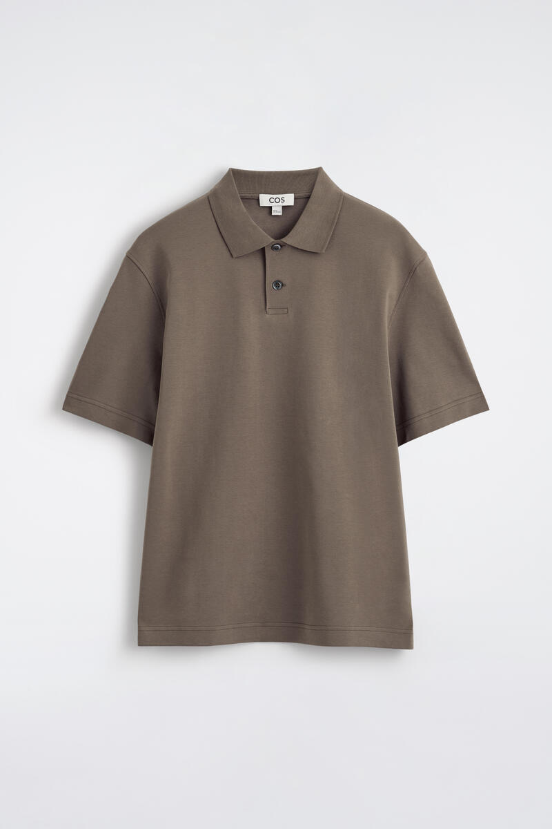 COS インターロックコットンポロシャツ