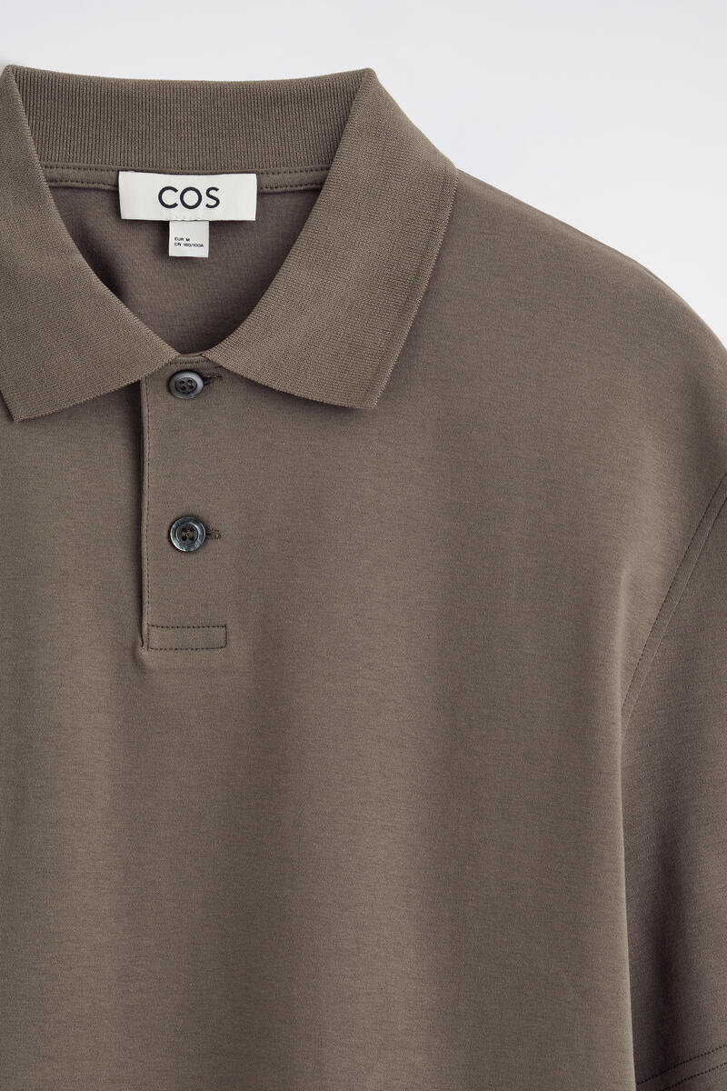 COS インターロックコットンポロシャツ
