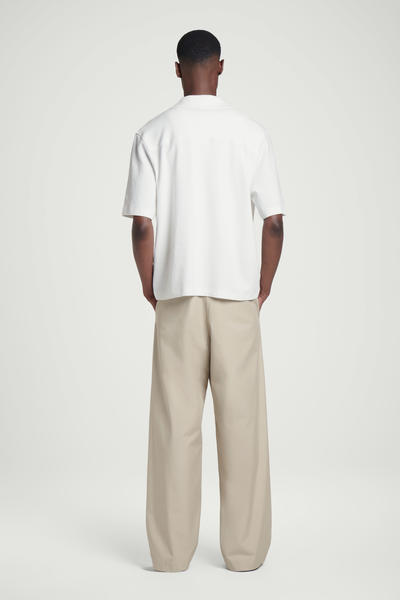 COS コットンシアサッカーリゾートシャツ