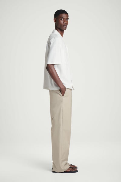 COS コットンシアサッカーリゾートシャツ