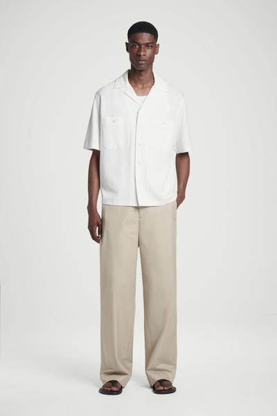 COS コットンシアサッカーリゾートシャツ