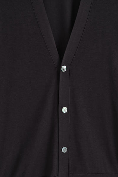 COS ニットシルクVネックカーディガン