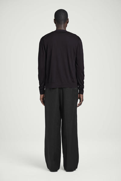 COS ニットシルクVネックカーディガン