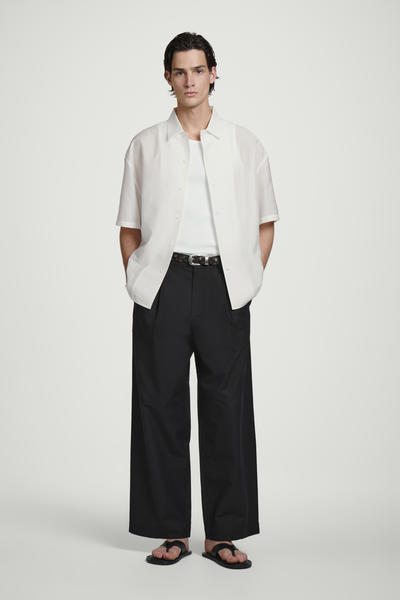 COS リラックスフィット 半袖リゾートシャツ