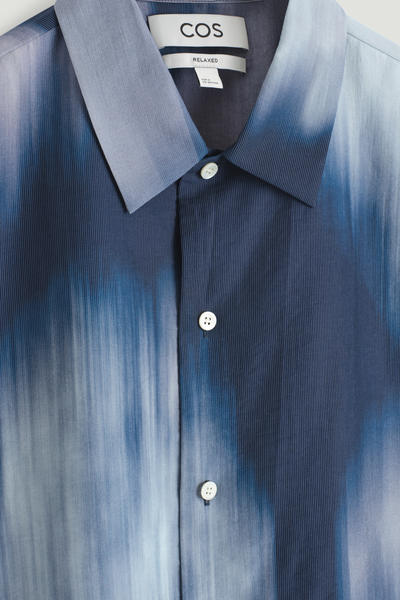 COS リラックスフィット 半袖リゾートシャツ