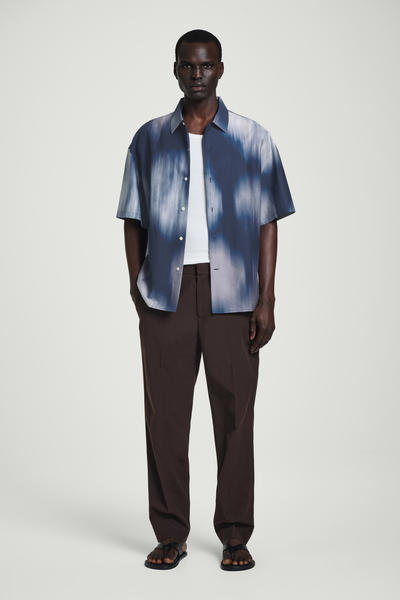 COS リラックスフィット 半袖リゾートシャツ