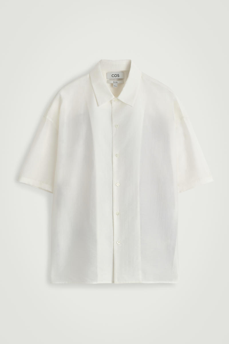 COS リラックスフィット 半袖リゾートシャツ