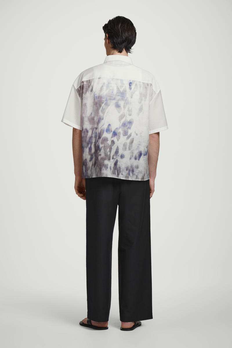 COS リラックスフィット 半袖リゾートシャツ