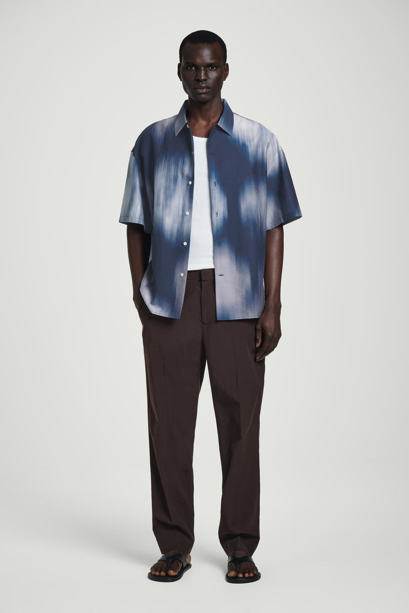 COS リラックスフィット 半袖リゾートシャツ