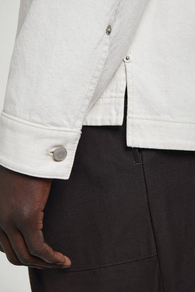 COS コットンリネンデニムオーバーシャツ