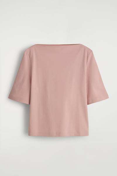 COS ボートネックコットンTシャツ