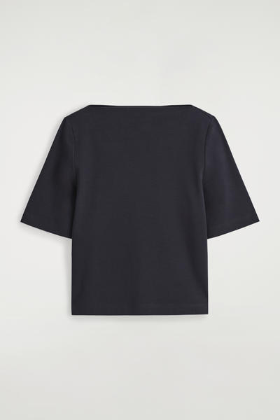 COS ボートネックコットンTシャツ