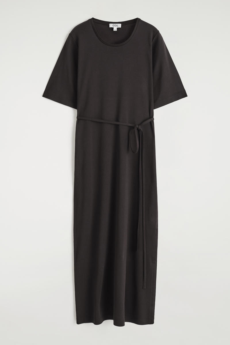 COS ベルト付きミディTシャツドレス