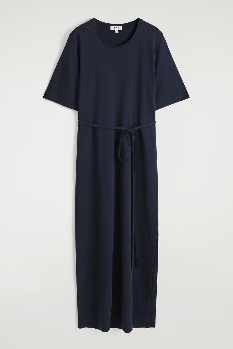 COS ベルト付きミディTシャツドレス