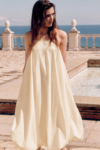 COS バブルヘムミニドレス