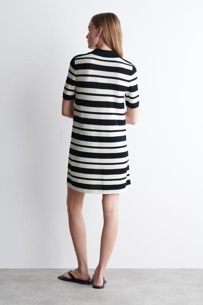 COS オープンニットポロミニドレス