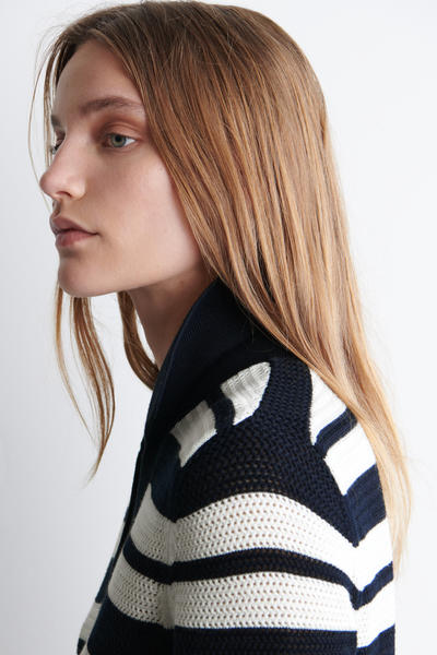 COS オープンニットポロミニドレス