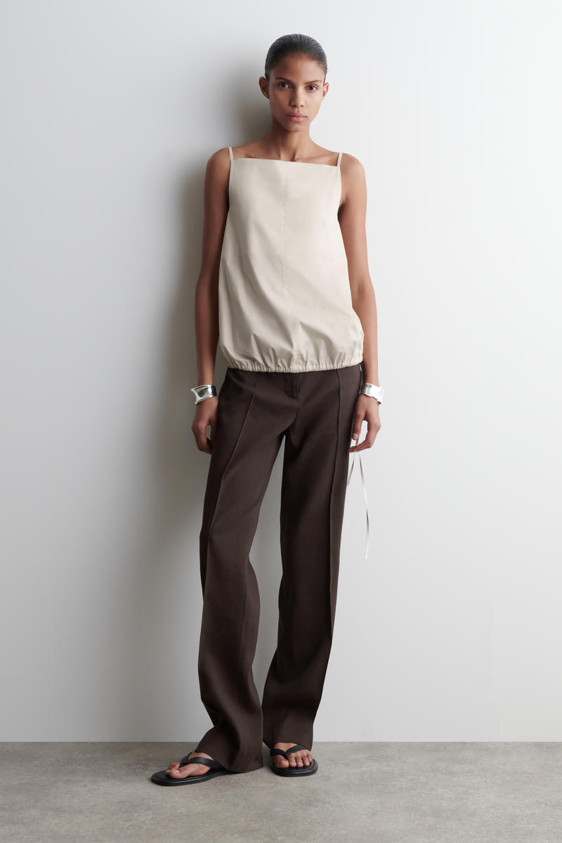 国内発送【LEMAIRE】ニット◇タイディテール◇コットントップ TIE-DETAIL COTTON TOP タイディテールコットントップ｜COS コス