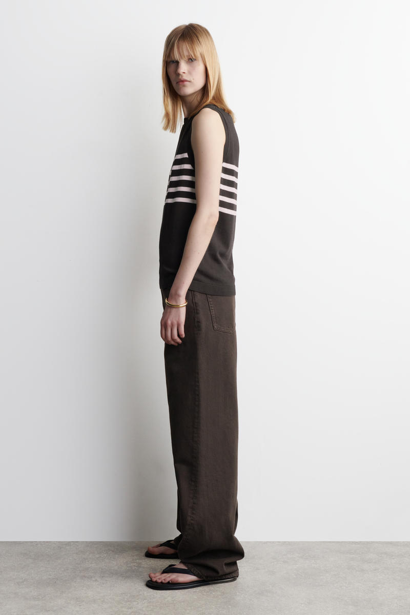 COS ストライプニットタンクトップ