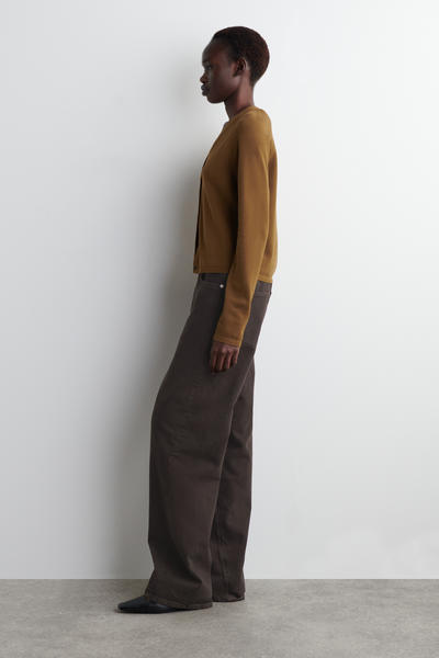 COS ニットコットンVネックカーディガン