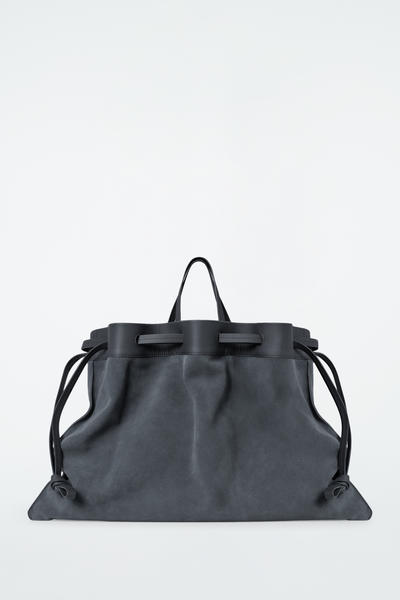 COS スエードドローストリングトートバッグ