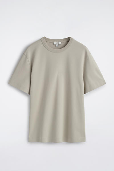 COS インターロックコットンクルーネックTシャツ