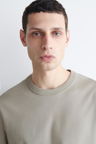 COS インターロックコットンクルーネックTシャツ