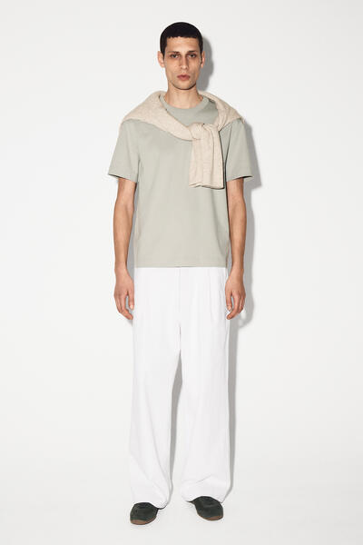 COS インターロックコットンクルーネックTシャツ