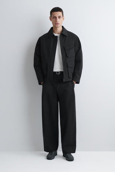 COS インターロックコットンクルーネックTシャツ