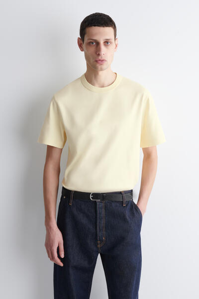 COS インターロックコットンクルーネックTシャツ