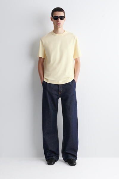 COS インターロックコットンクルーネックTシャツ