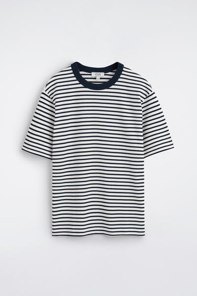 COS インターロック コットン クルーネックTシャツ