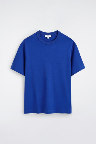 COS インターロック コットン クルーネックTシャツ