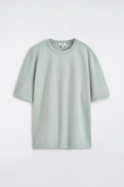 COS インターロック コットン クルーネックTシャツ