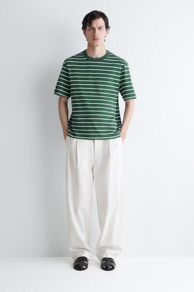 COS インターロック コットン クルーネックTシャツ