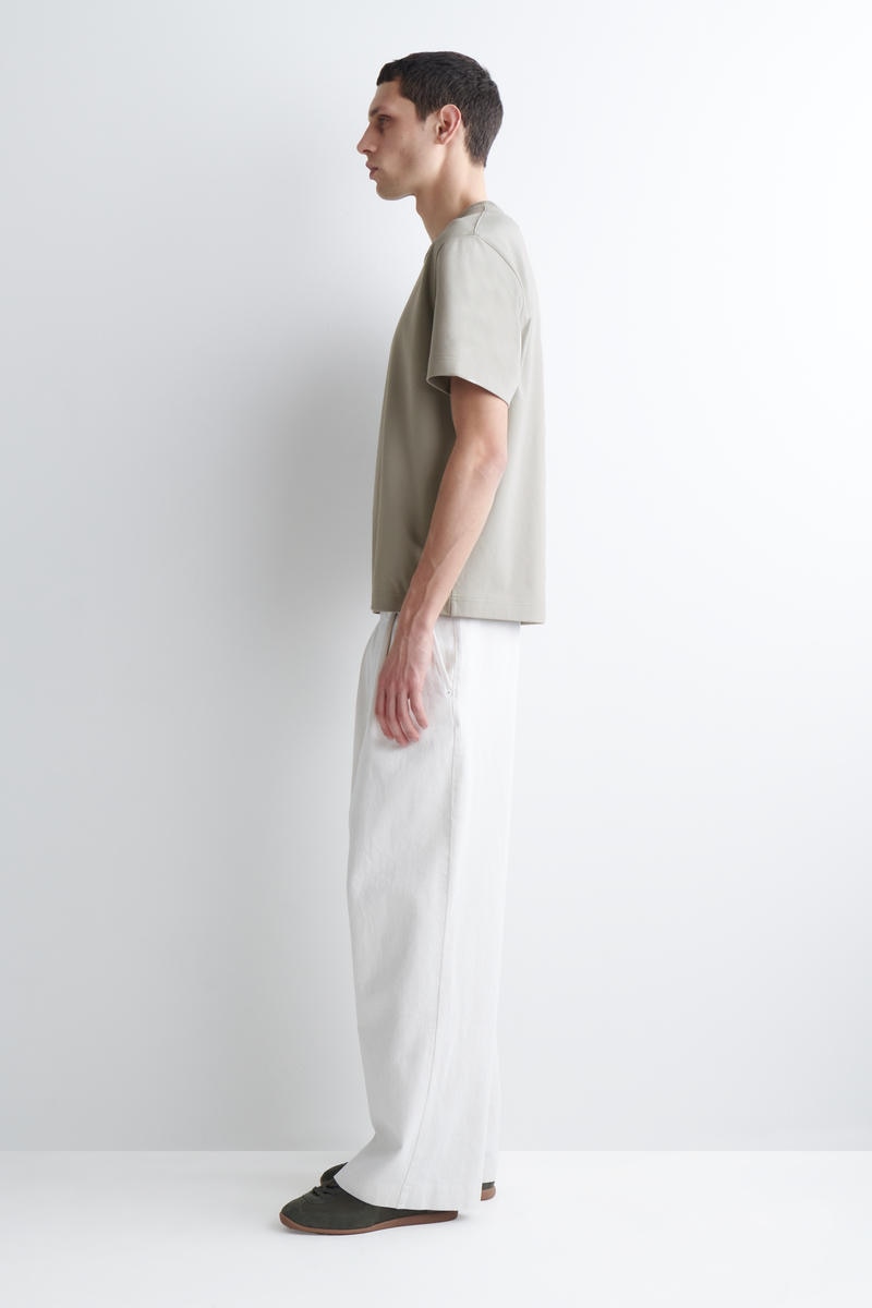 COS インターロックコットンクルーネックTシャツ