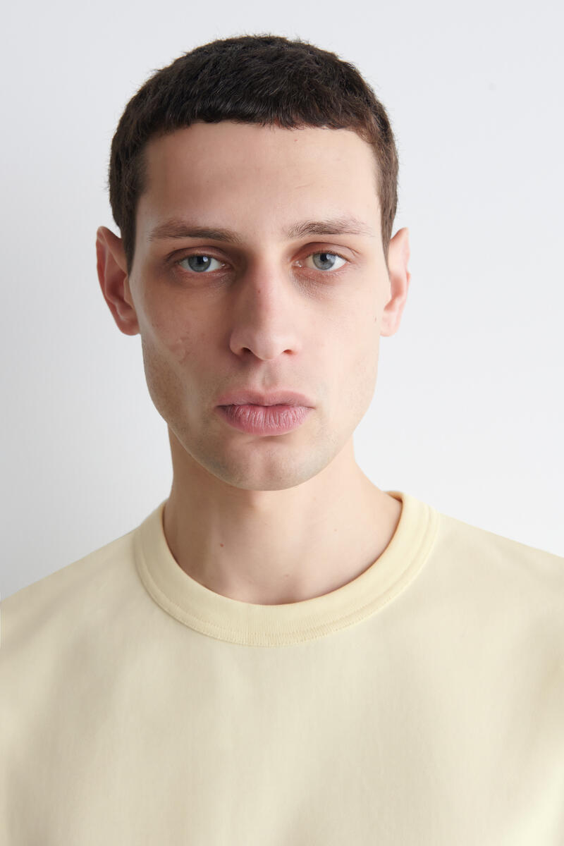 COS インターロックコットンクルーネックTシャツ