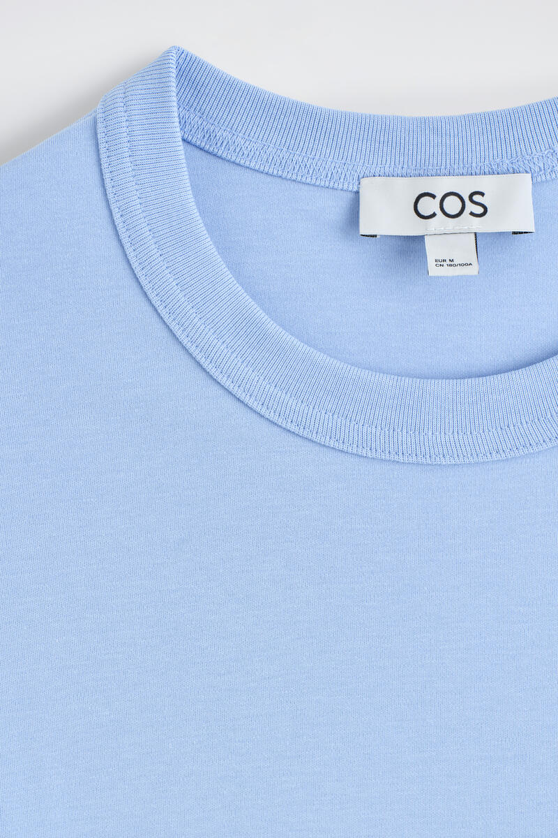 COS インターロック コットン クルーネックTシャツ