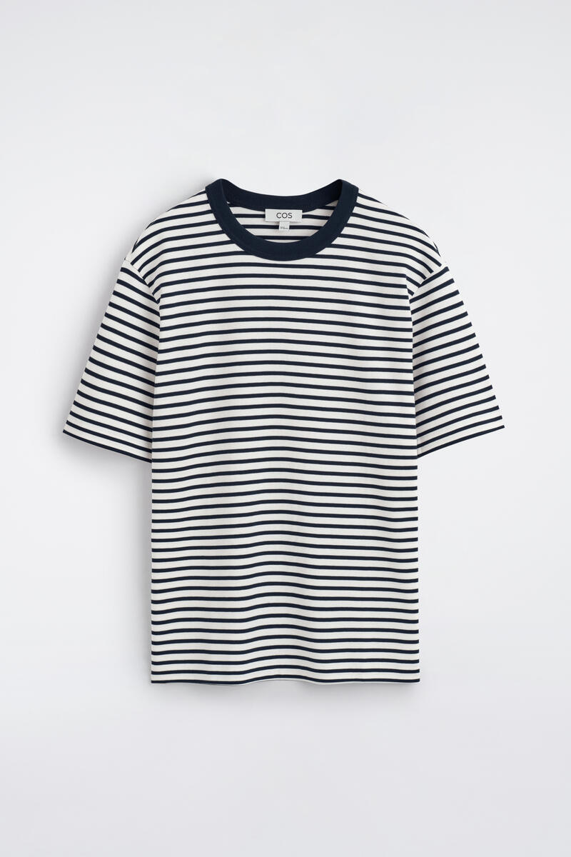 COS インターロック コットン クルーネックTシャツ