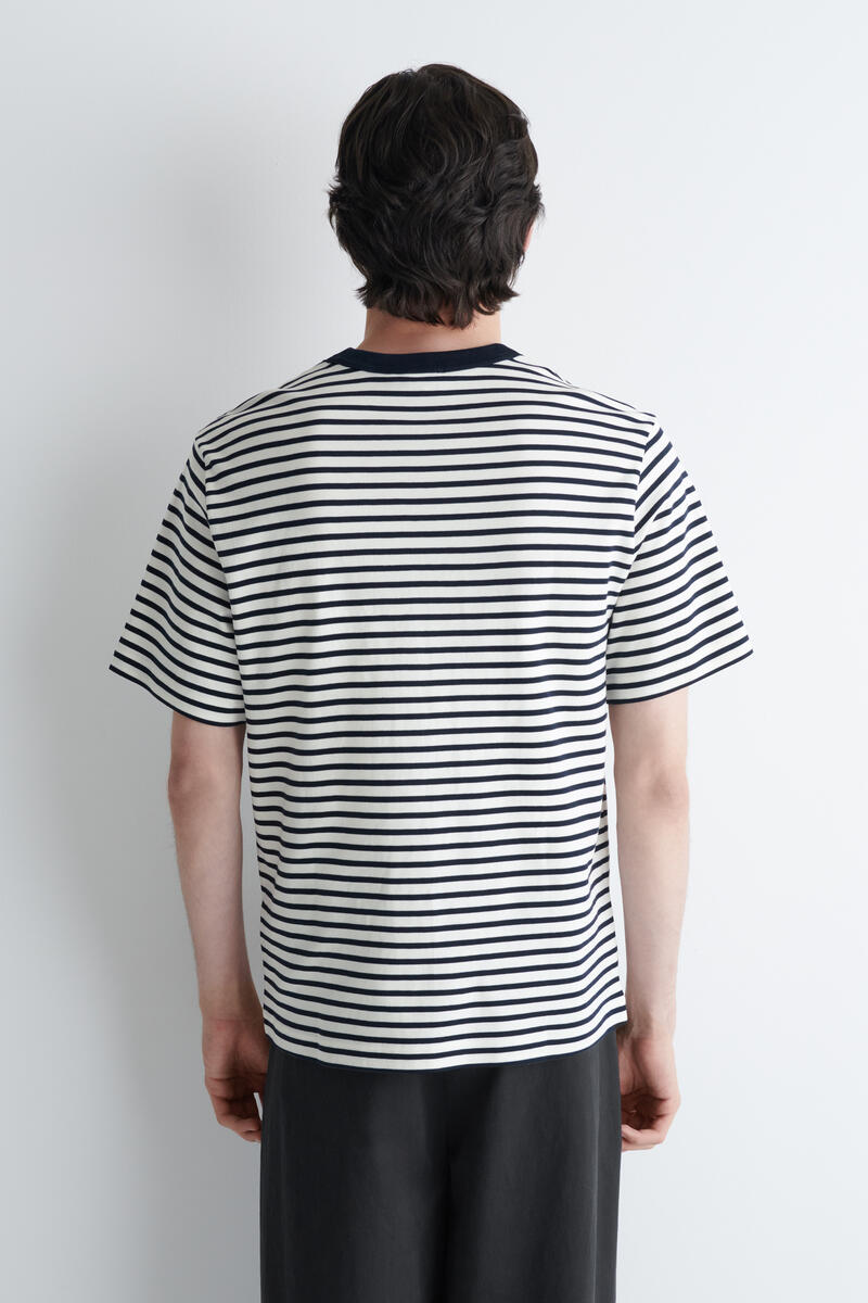COS インターロック コットン クルーネックTシャツ