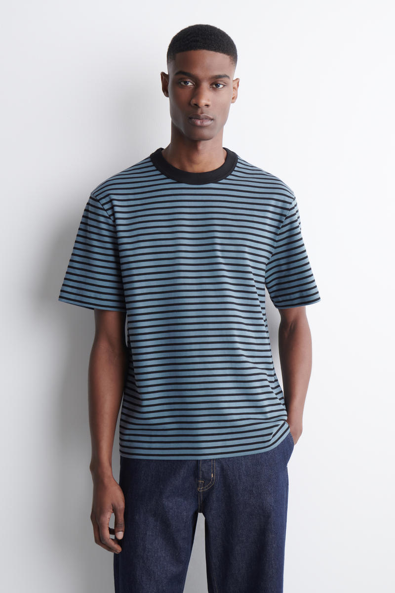 COS インターロックコットンクルーネックTシャツ