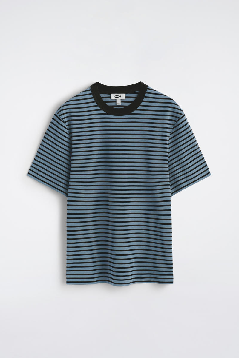 COS インターロックコットンクルーネックTシャツ