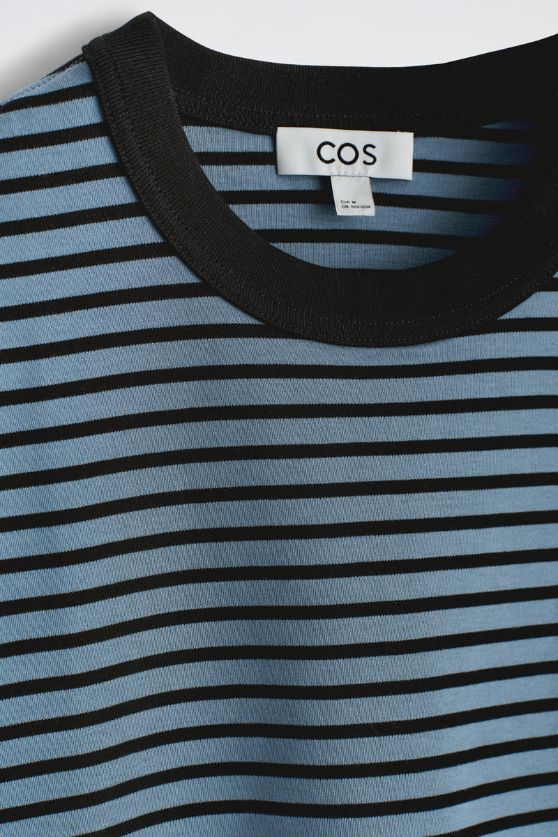 COS インターロックコットンクルーネックTシャツ