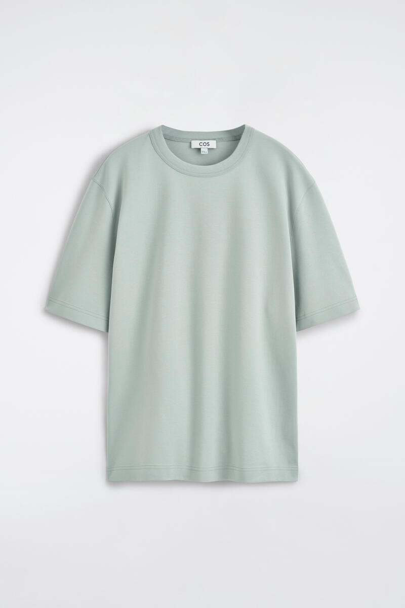 COS インターロック コットン クルーネックTシャツ