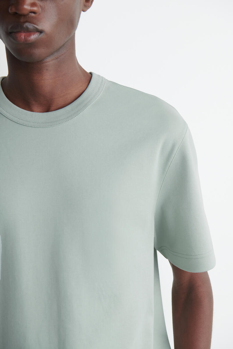 COS インターロック コットン クルーネックTシャツ