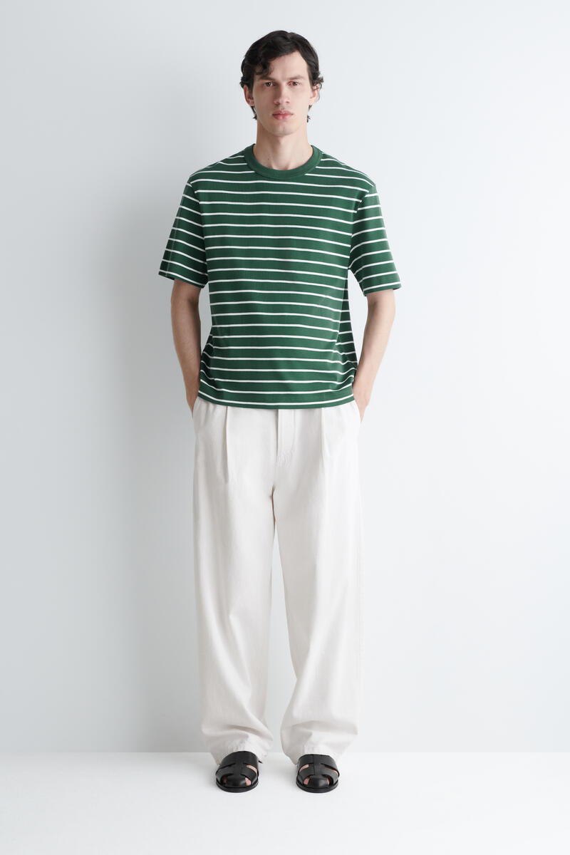 COS インターロック コットン クルーネックTシャツ